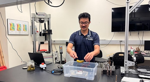 This experiment carries a risk of fatal electric shock and should never be attempted at home.