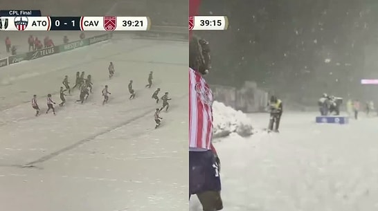 Final Match Played Under Heavy Snowfall in Canada Leaves Viewers Absolutely Stunned