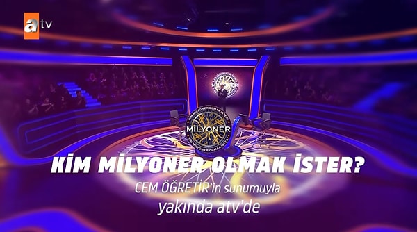 Kim Milyoner Olmak İster'in yeni sunucusu, ATV Ana Haber'in tanıdık yüzü Cem Öğretir oldu.