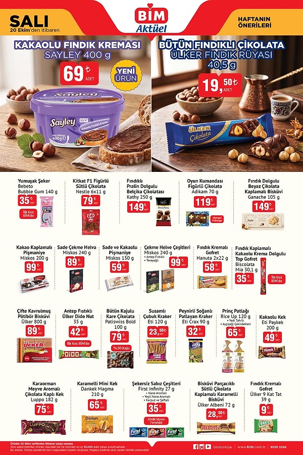 Sayley Kakaolu Fındık Kreması 400 g 69 TL