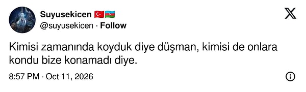 Bir kullanıcı, algıyı tarihsel hafıza ve yerleşme üzerinden yorumladı.