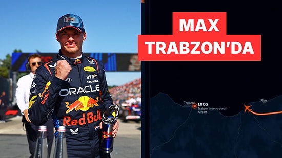 Formula 1 Pilotu Max Verstappen'in Özel Jeti Trabzon'a İndi