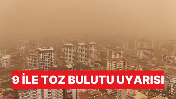 Suriye'den Gelen Toz Salı Öğlene Kadar Etkili Olacak