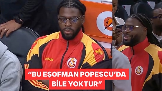NBA Yıldızı Lu Dort Hazırlık Maçına Retro Galatasaray Eşofman Üstüyle Geldi