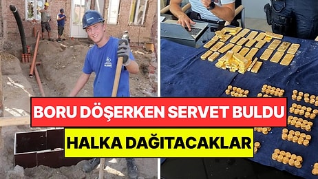 Kanalizasyon Borusu Döşerken Külçe Külçe Altın Buldu: Halka Dağıtmak İstiyorlar