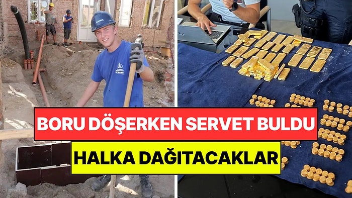 Kanalizasyon Borusu Döşerken Külçe Külçe Altın Buldu: Halka Dağıtmak İstiyorlar