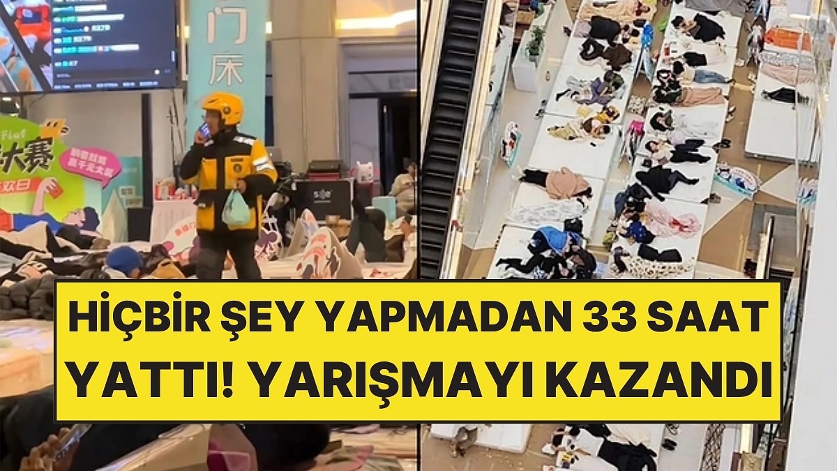 Hiçbir Şey Yapmadan 33 Saat Yattı: Yarışmayı Kazandı