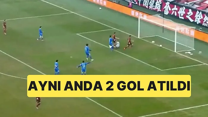 Çin 2. Lig'de Sahaya İkinci Top Girdi, Pozisyon Sonucunda İki Top da Ağlara Gitti