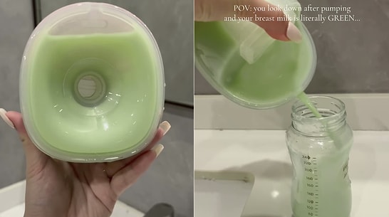 Mother Shocked Viewers After Revealing Her Pumped Breast Milk Turned Green
