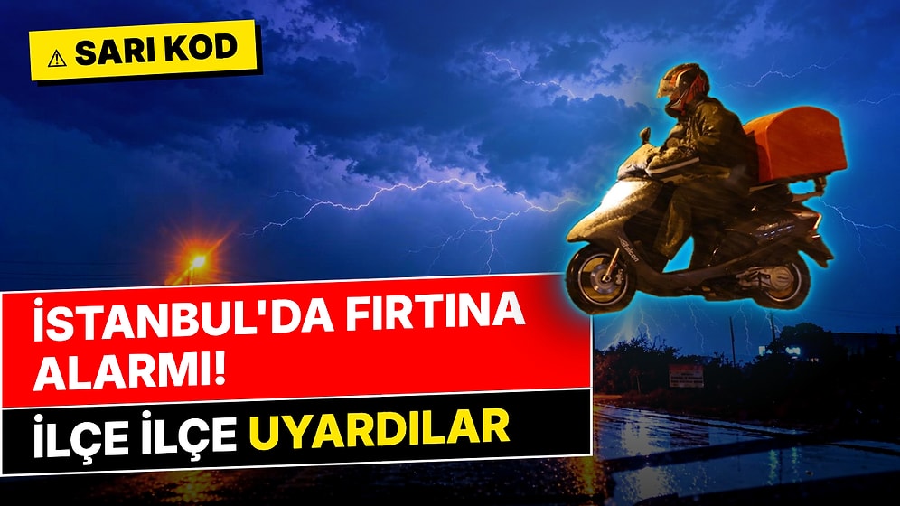 İstanbul'da Fırtına Çıkacak: AKOM Saat Verdi, 13 İlçeye Metrekareye 70 Kiloya Kadar Yağış Uyarısı