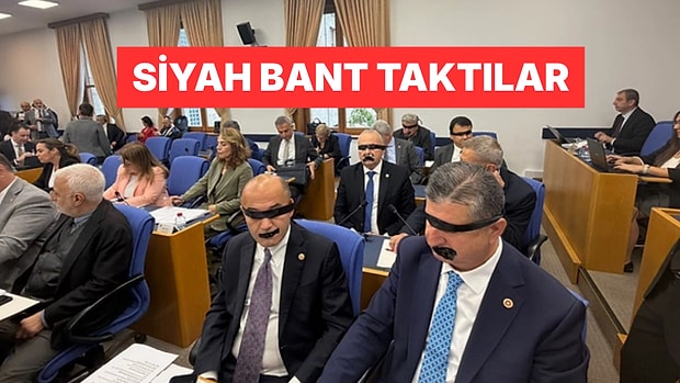 Yeni Parti Vekilleri Halk TV'ye Kayyum Atanmasını Siyah Bant Yapıştırarak Protesto Etti