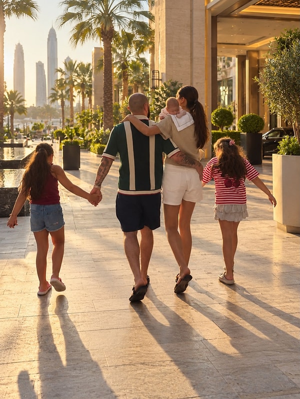 Şahin çifti, kızlarının eğitimi için Dubai'de yeni bir hayata adım atıyor.
