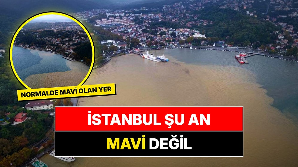 İstanbul Boğazı Kahverengiye Döndü: Sağanağın Ardından Kıyıda 200 Metrelik Alan Çamura Bulandı