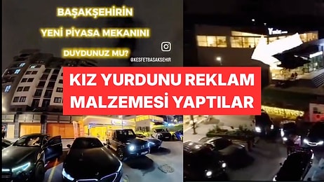 Başakşehir'de Kız Öğrenci Yurdunun Karşısındaki İşletmenin Reklamı Tepki Topladı
