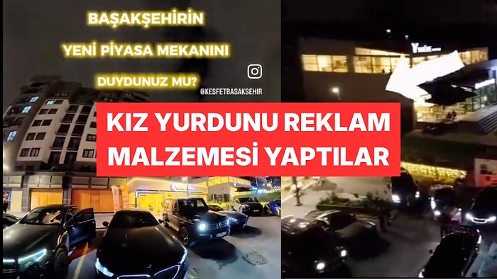 Başakşehir'de Kız Öğrenci Yurdunun Karşısındaki İşletmenin Reklamı Tepki Topladı