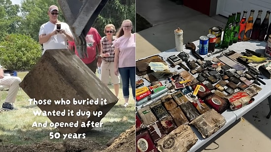 Family Unearths 1976 Time Capsule Buried 50 Years Ago to Reveal Forgotten Treasures