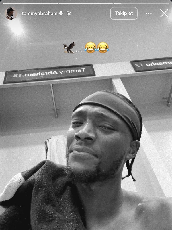 Abraham, Fenerbahçe maçının ardından hikâyesine kartal emojisi koydu