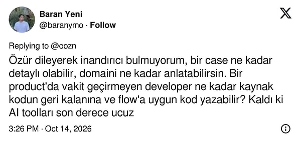 Anlatıma temkinli yaklaşan yazılımcı: Örnek projenin kaynak koda uyması zor