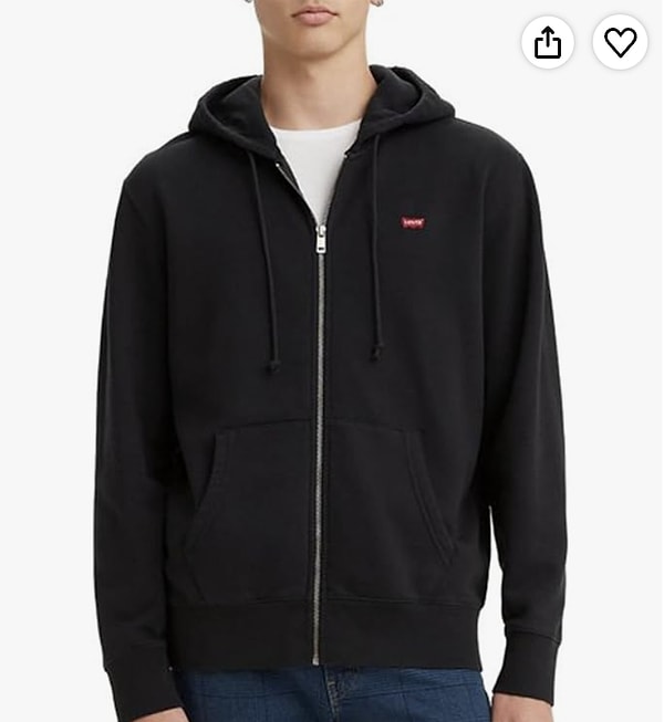 Levi's Core Zip Up erkek fermuarlı kapüşonlu sweatshirt son 365 günün en düşüğü net 1.878,81 TL!