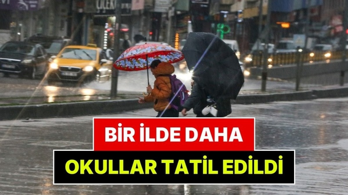 Bir İlde Daha 16 Ekim Cuma Okullar Tatil Edildi