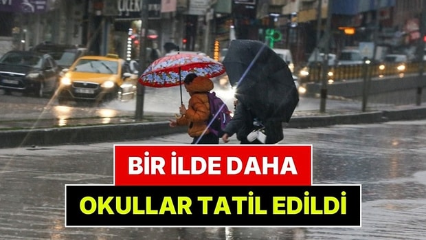 Bir İlde Daha 16 Ekim Cuma Okullar Tatil Edildi