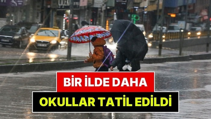 Bir İlde Daha 16 Ekim Cuma Okullar Tatil Edildi
