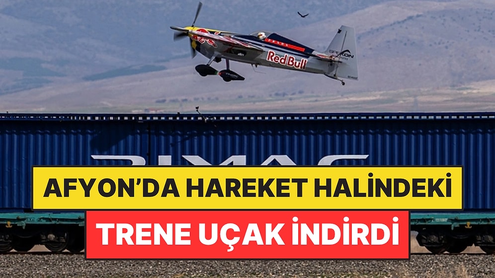 Hareket Halindeki Trene Uçak İndirdi: Ardından Yeniden Havalandı