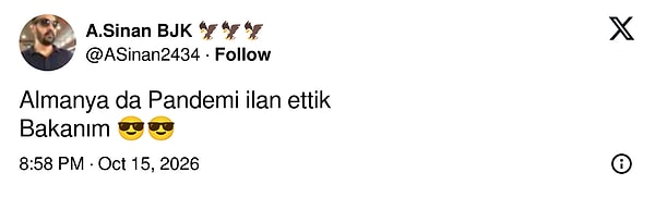 Almanya'da pandemi ilan edildi.