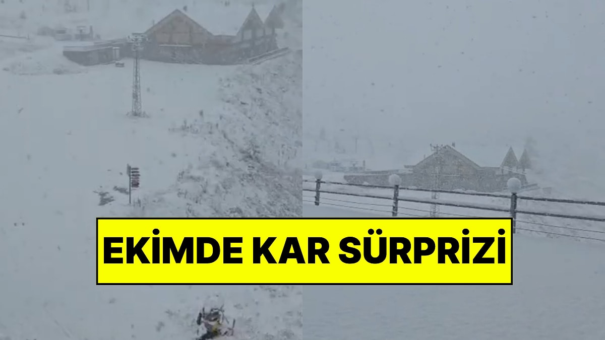 Bir Kente Lapa Lapa Kar Yağdı: Ekimde Kar Sürprizi