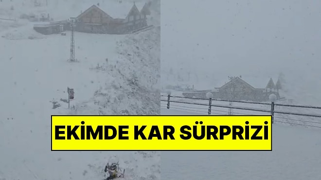 Bir Kente Lapa Lapa Kar Yağdı: Ekimde Kar Sürprizi