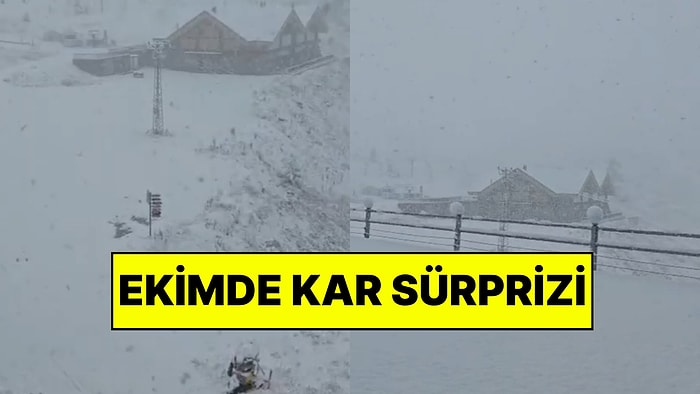 Bir Kente Lapa Lapa Kar Yağdı: Ekimde Kar Sürprizi