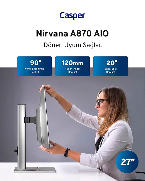 Toz, soğuk, sıcak demeden çalışacak bir ofis bilgisayarı arayanlar için Casper Nirvana A870 askeri standart testlerinden geçiyor