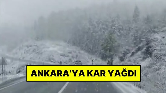 Mevsimin İlk Karı Ankara'ya Yağdı