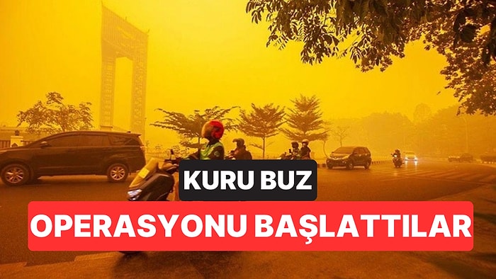 Gökyüzü Turuncuya Döndü: Dumanı Dağıtmak İçin Havadan Kuru Buz Operasyonu Başlattılar