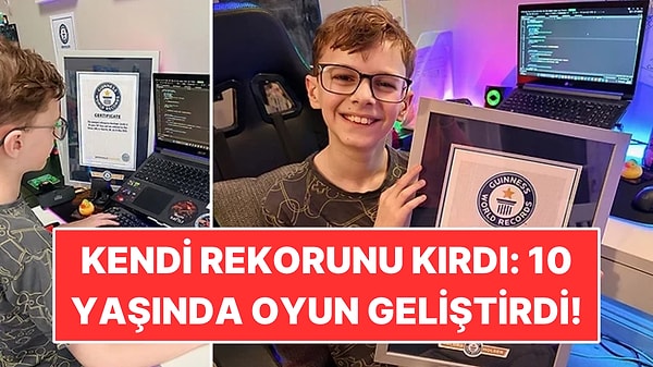 10 Yaşında Oyun Yapıp Guinness Rekoru Kırdı