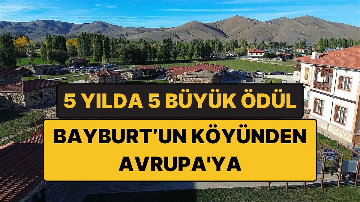 Bayburt'un Bir Köyünde Kuruldu, Avrupa'dan 4. Ödülünü Aldı