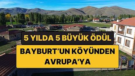 Bayburt'un Bir Köyünde Kuruldu, Avrupa'dan 4. Ödülünü Aldı