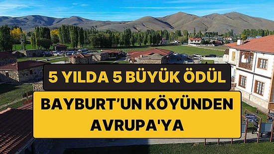 Bayburt'un Bir Köyünde Kuruldu, Avrupa'dan 4. Ödülünü Aldı