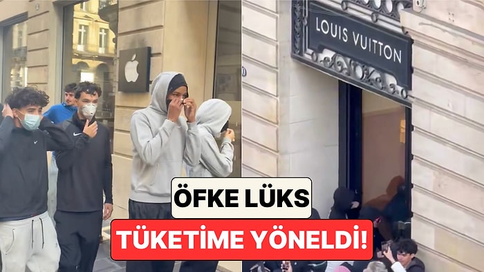 Fransa'daki Eylemlerde Öfke Paris'ten Marsilya'ya Lüks Mağazalara Yöneldi