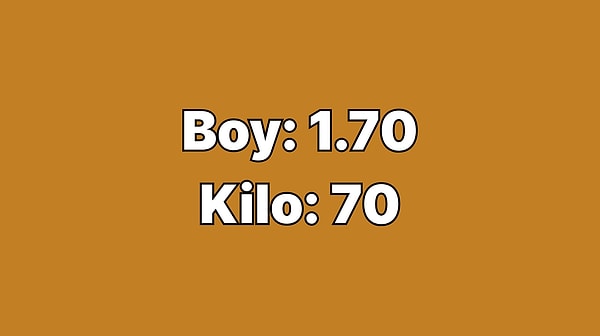 Boy 1.70 Kilo: 70