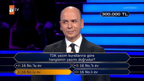 Satranç sorusunda 'Biz yavaştan kalkalım' dedi, 300 bin TL'lik barajı yine de geçti.