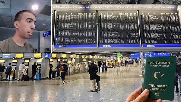 Yeşil pasaportuyla Frankfurt'a inen Bilger'in pasaportuna el konuldu, hakkında giriş reddi tutanağı tutuldu.