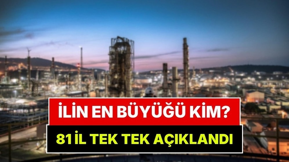 81 İlin En Büyük Şirketleri Belli Oldu