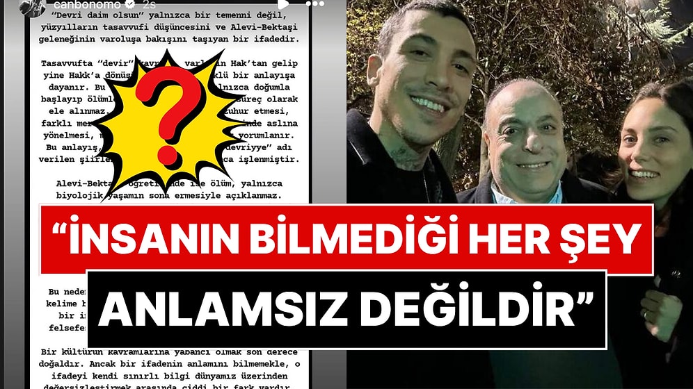 Can Bonomo, Babası İçin Yazdığı “Devri Daim Olsun” Sözüne Gelen Alaycı Yorumlara Sert Tepki Gösterdi