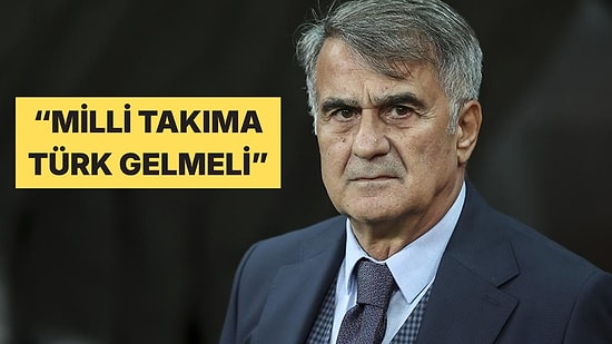 Şenol Güneş, Milli Takımın Başına Türk Teknik Direktör Gelmesi Gerektiğini Söyledi