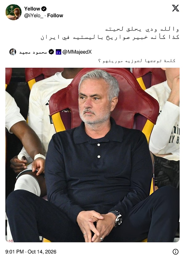 "Vallahi keşke sakalını kazısa. Öyle İran'daki balistik füze uzmanı gibi duruyor." (Alıntılanan: "Jose Mourinho'ya hangi kelimeyle taç giydirirsiniz?")