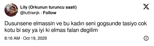 Elmasın dramı.