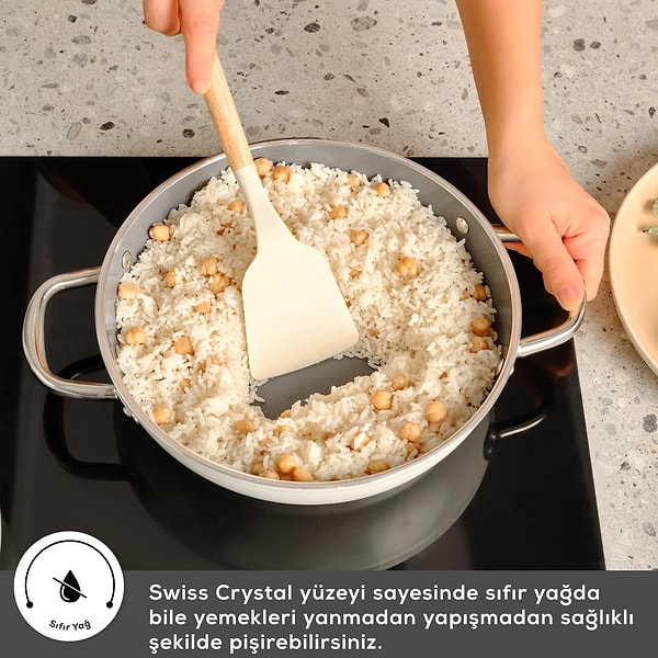 Şık Creamy Tasarım, Dayanıklı Metal Gövde ve Kolay Temizlik
