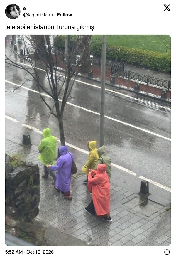 Yağmura inat.