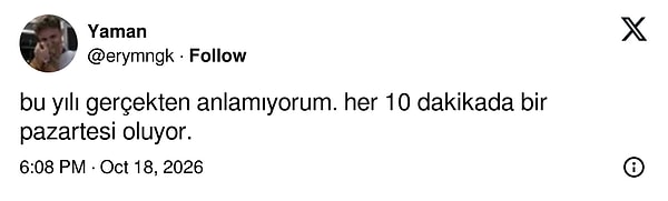 Takvim şaşırmış.